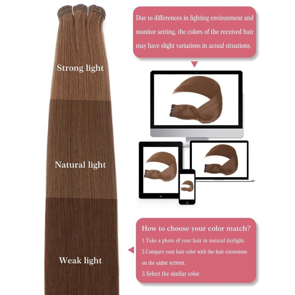 26 Inch Synthetic Hair Extensions for Thin Hair Natural Black Long Weft - Picture 9 of 9